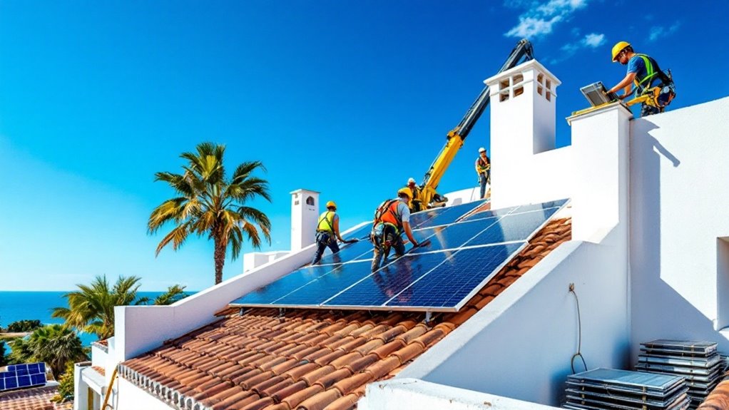 solar panel installation process